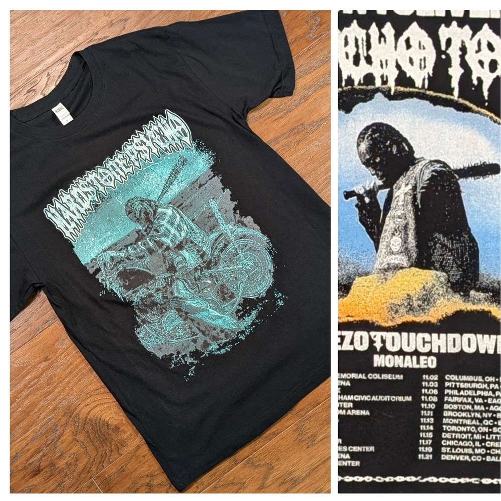Don‎ Toliver Psycho Tour 2024 Black Graphic T Shirt Tee Men's Size M 19x27